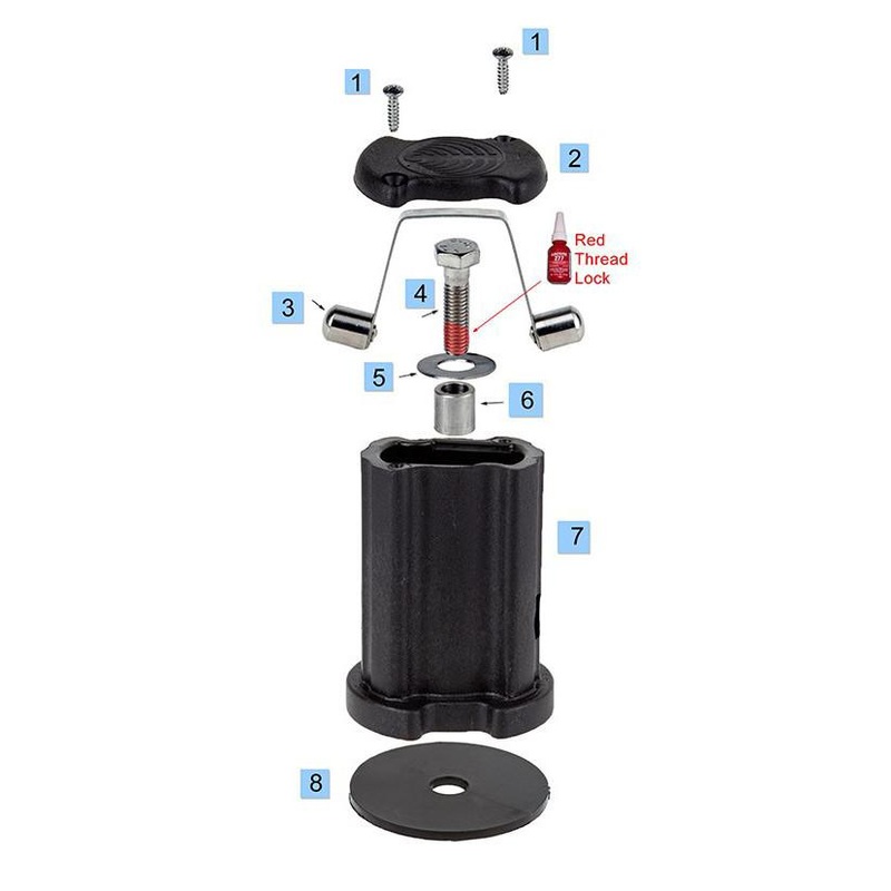 Chinook Base Cup Kit w/ clip & Bolt