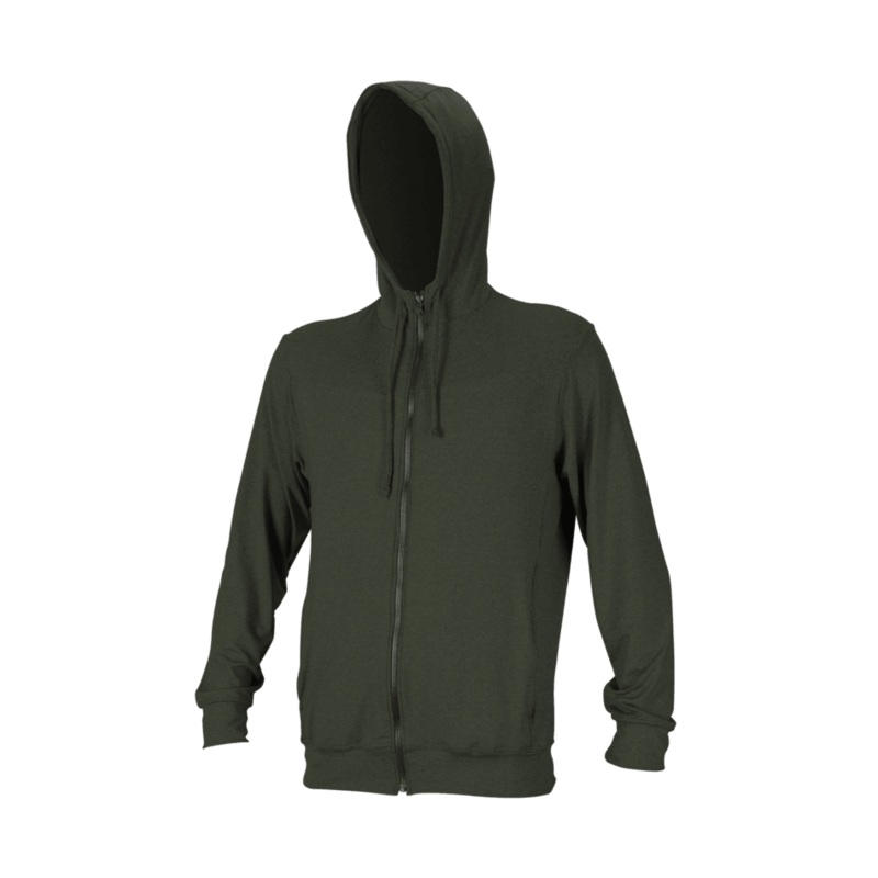 2022 O'neill Blueprint Long Sleeve Full Zip Sun Hoodie - Ghost Green