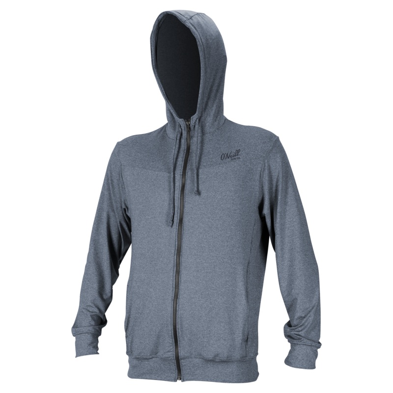 O'Neill Blueprint Long Sleeve Full Zip Sun Hoodie - SMOKE