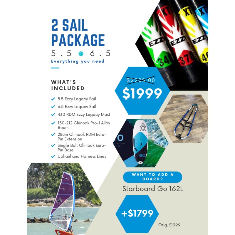 2 Sail Ezzy Legacy Package