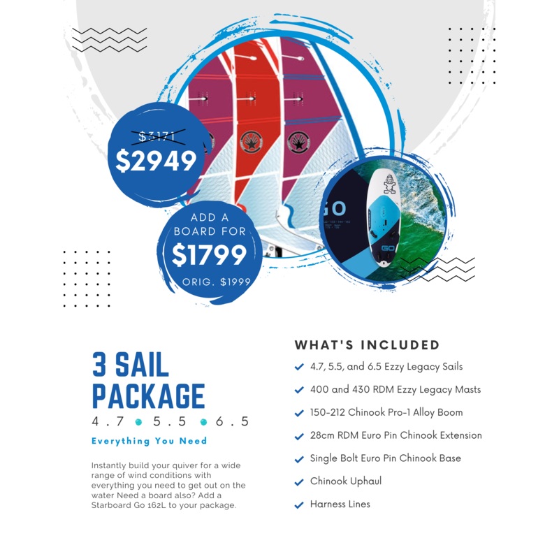 3 Sail Ezzy Legacy Package (Smaller)