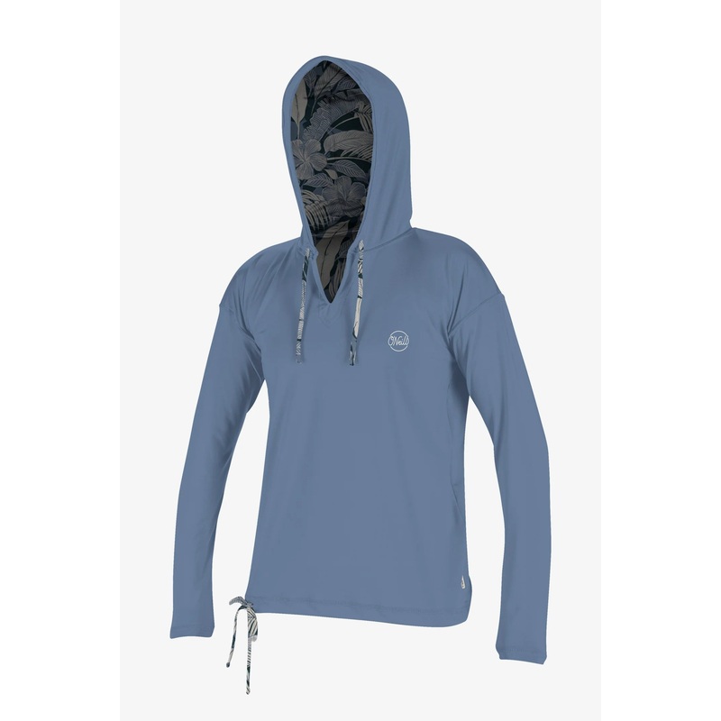 O'Neill WMS Print L/S Hoodie Denim