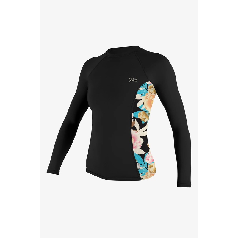 O'Neill WMS Side Print LS Rash Guard