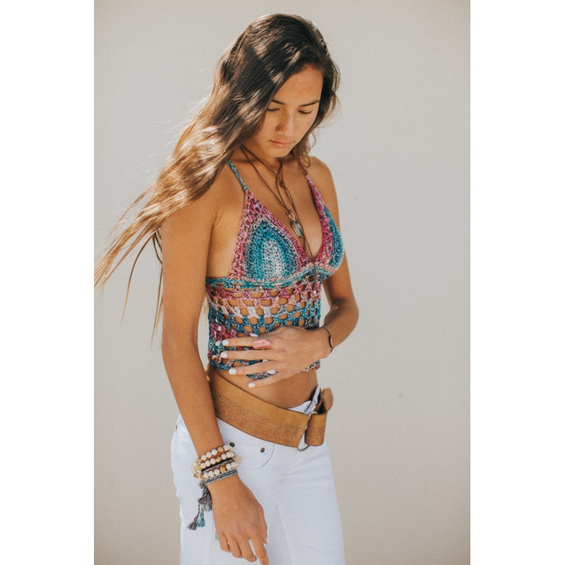 Adela Crochet Top