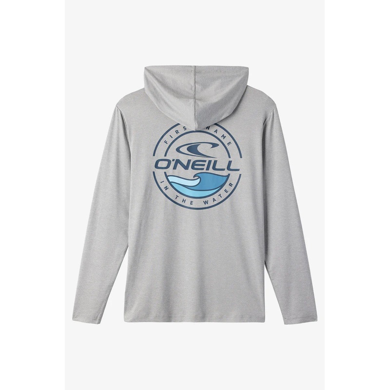 O'NEILL TRVLR UPF HOODED L/S - HEATHER GREY