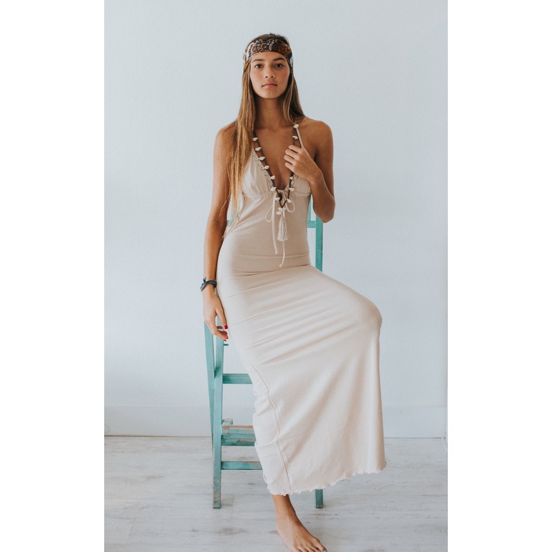 Summer Low Back Maxi Dress