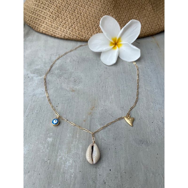 Annie Multi Charm Necklace, from our, Be Protected Collection