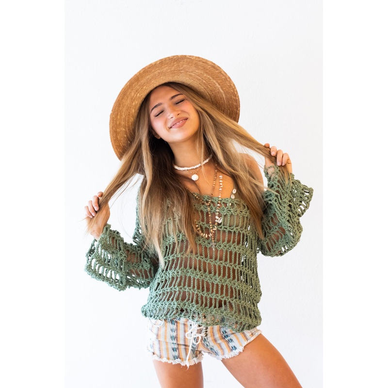 Earthy Crochet Sweater