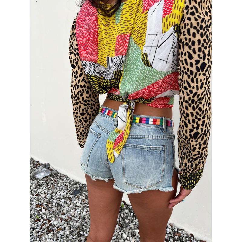 Free People Distress Shorts