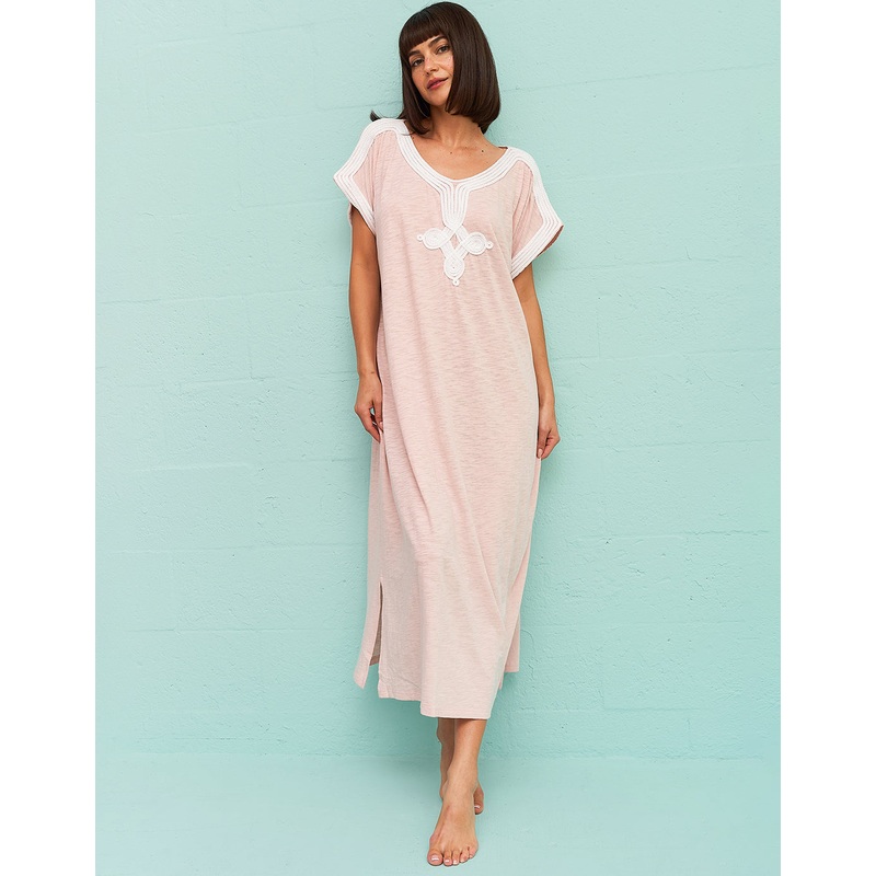 Gaia Beach Kaftan - Nude