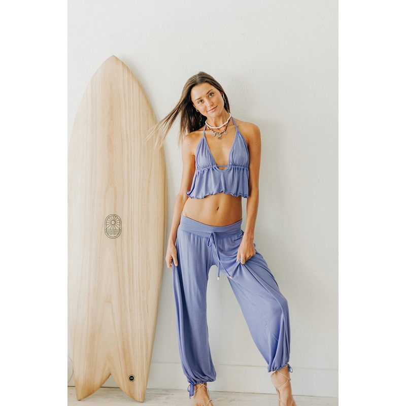 Indigo Barrel Oversized Pants