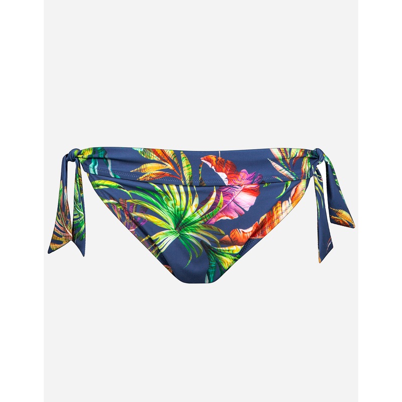 Plunge Tie Side Bikini Pant - Indigo Rainbow
