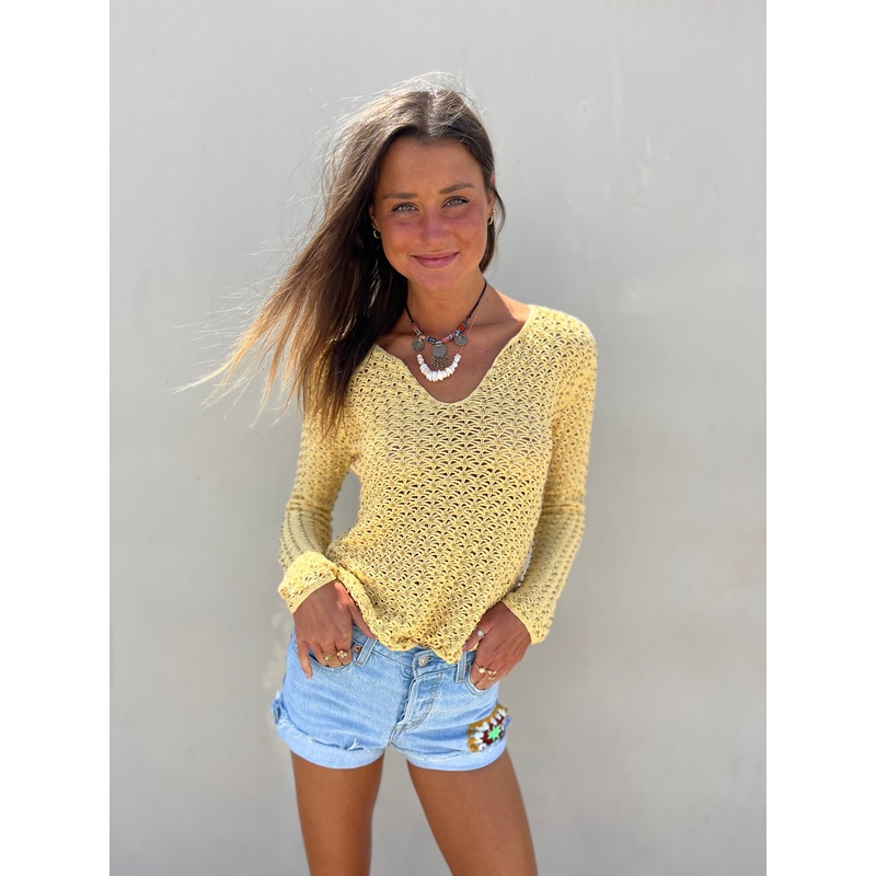 Preloved cold water creek crochet sweater