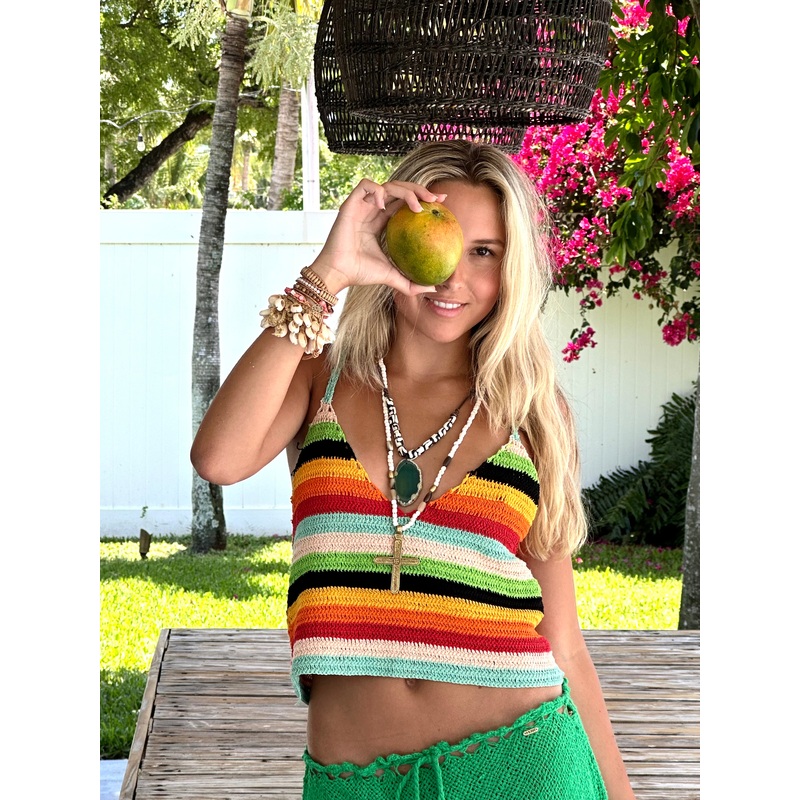 Rainbow Reverie Crochet Top