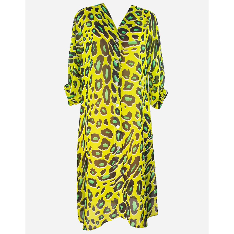 Syrah Midi Beach Shirt - Yellow