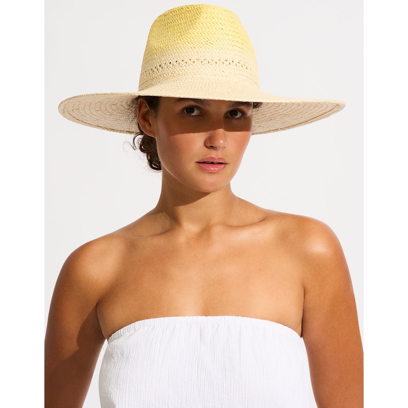 Colour Crush Wide Brim Hat - Citrus