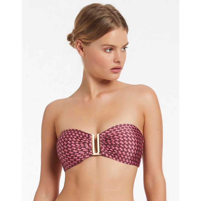 Lalita Bandeau Bikini Top - Orchid