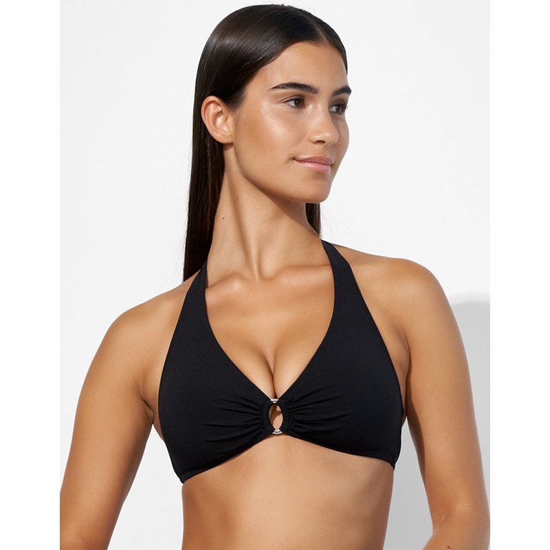 The Core Halter Bikini Top - Black