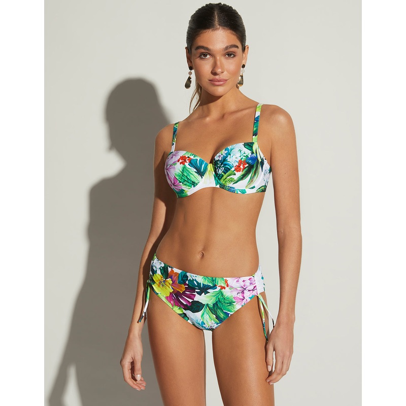 Tropic Underwired Balcony Bikini Set - Tropical