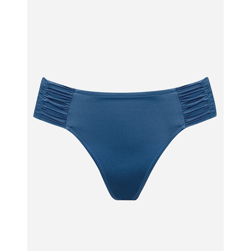 Viva Energy Ruched Side Bikini Pant - Denim Dose