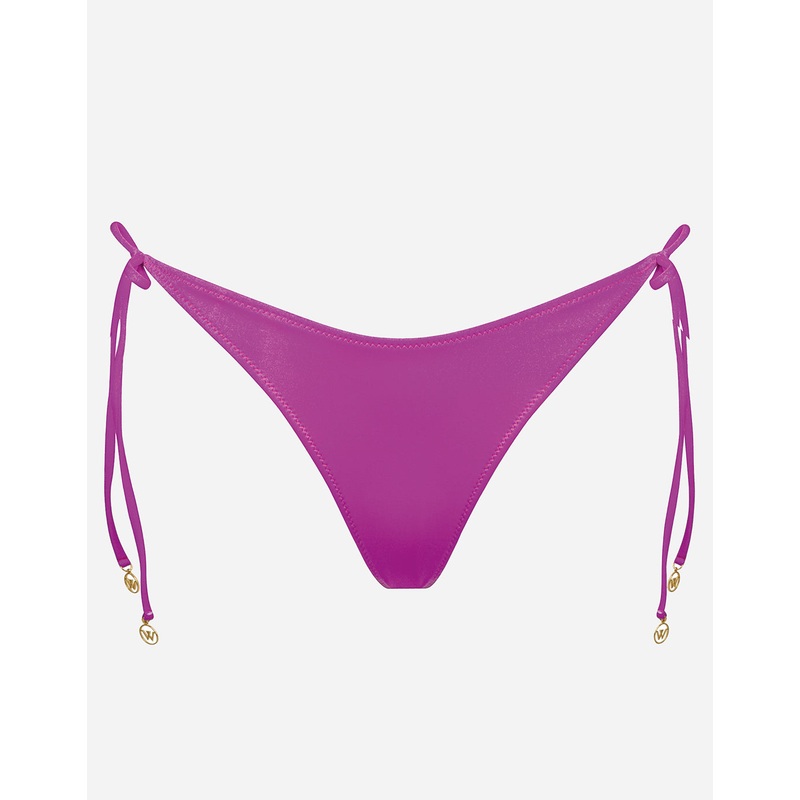 Viva Energy Tie Side Bikini Pant - Pink Flash