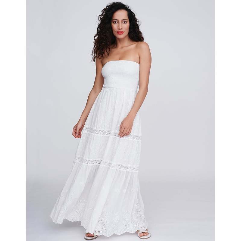 Zahara Maxi Dress - White
