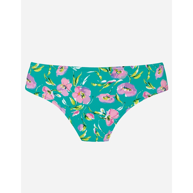 Blume Wide Side Bikini Pant - Mint Floral