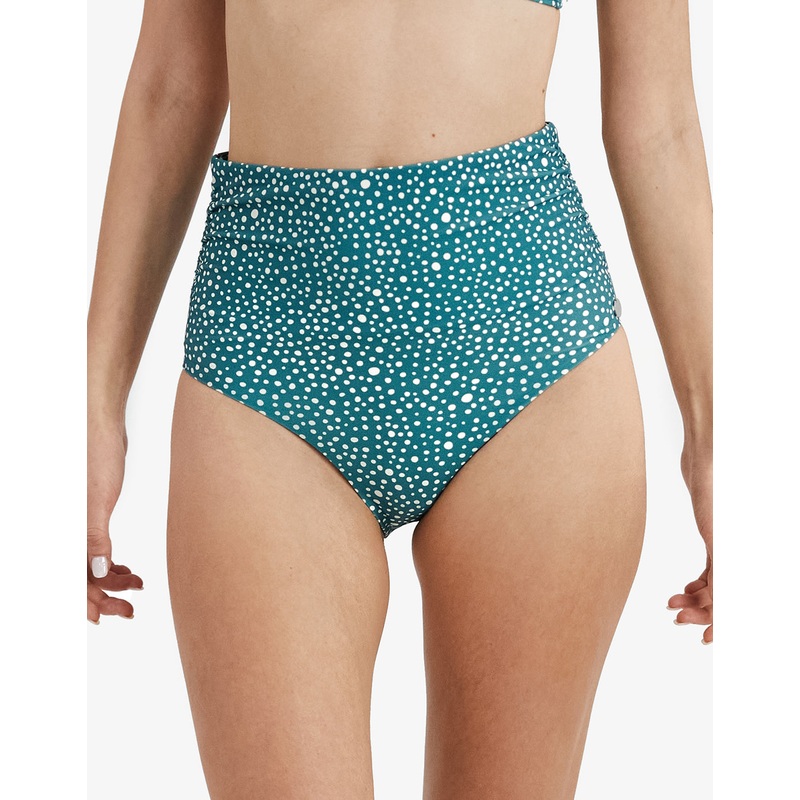 Ditsy Dots Chara Bikini Pant - Deep Jungle