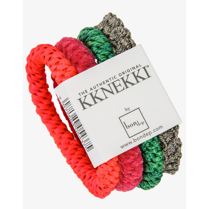 Original Hair Tie Bundle - Neon Pink, Strong Pink Esmerelda Glitter and  Lace Linen Glitter