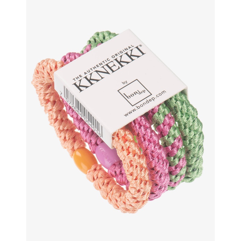 Original Hair Tie Bundle - Pastel Orange, Pink and Green