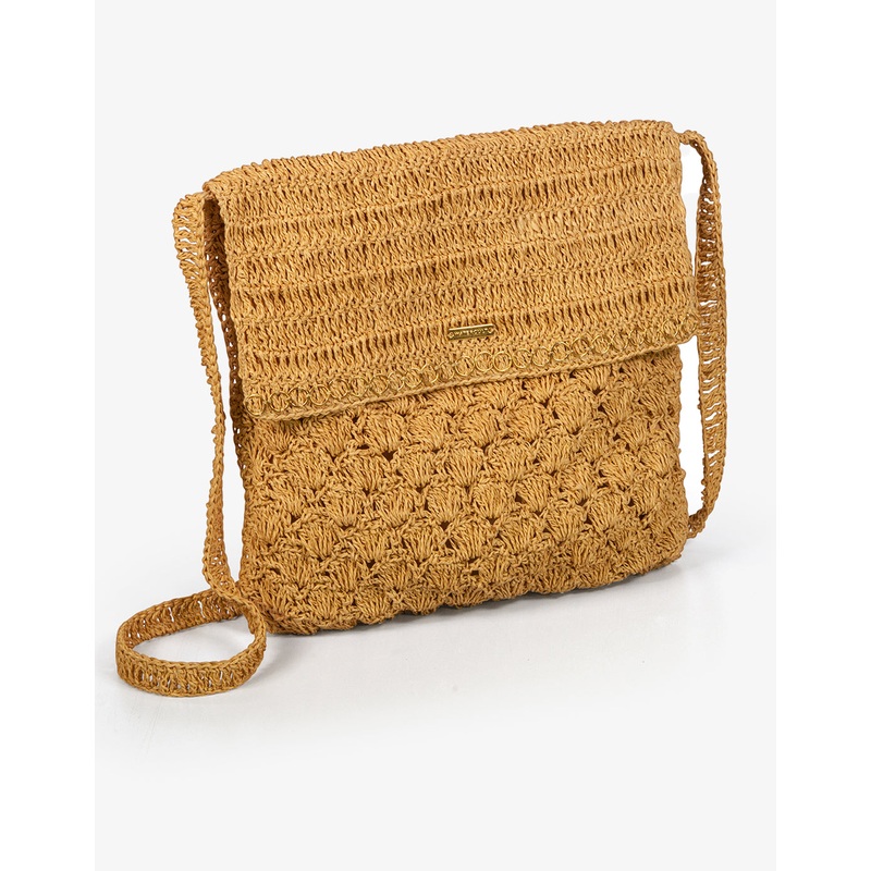 Raffia Shoulder Bag - Natural