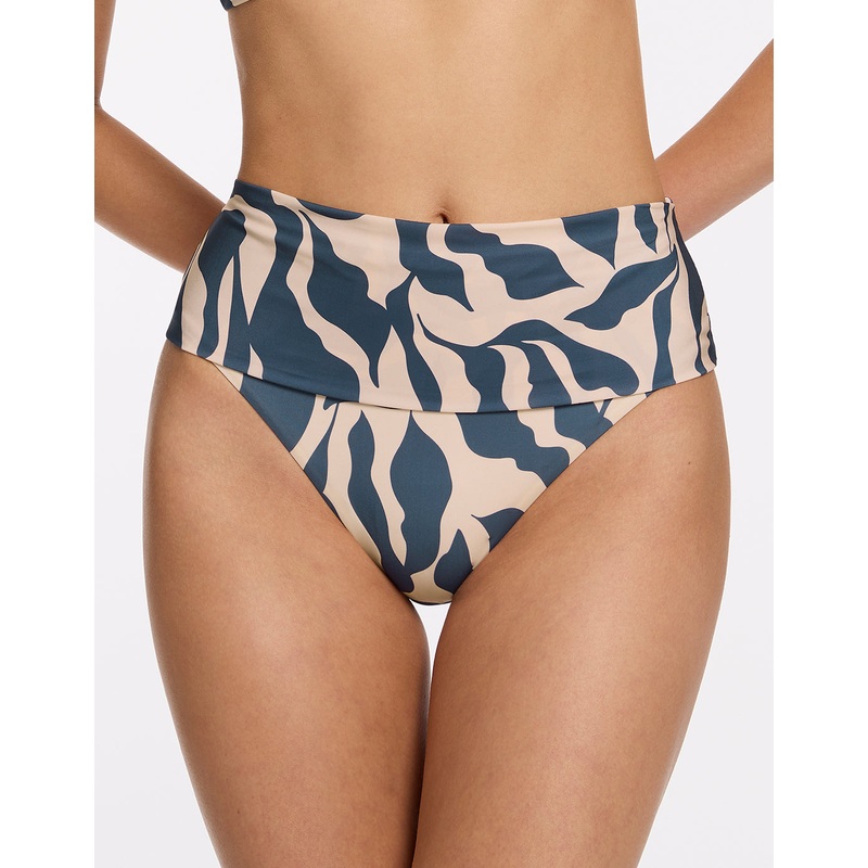 Sereno Fold Bikini Pant - Steel Blue