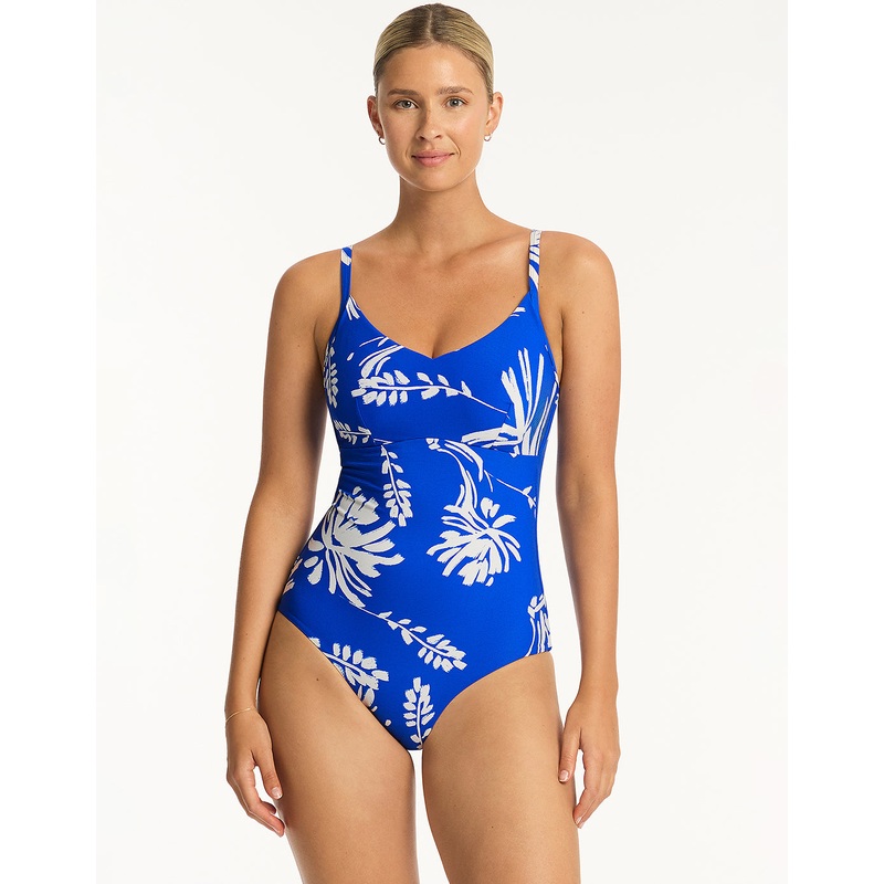 Tradewind DD/E Bralette Swimsuit - Cobalt