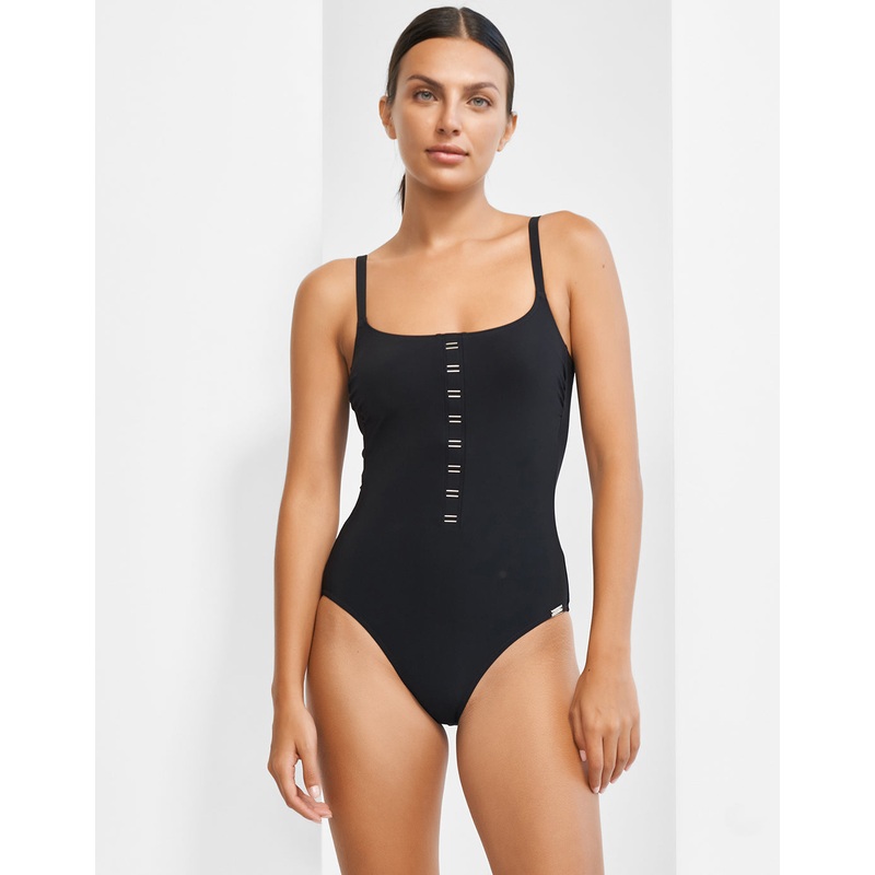 Code Tank Swimsuit - Black