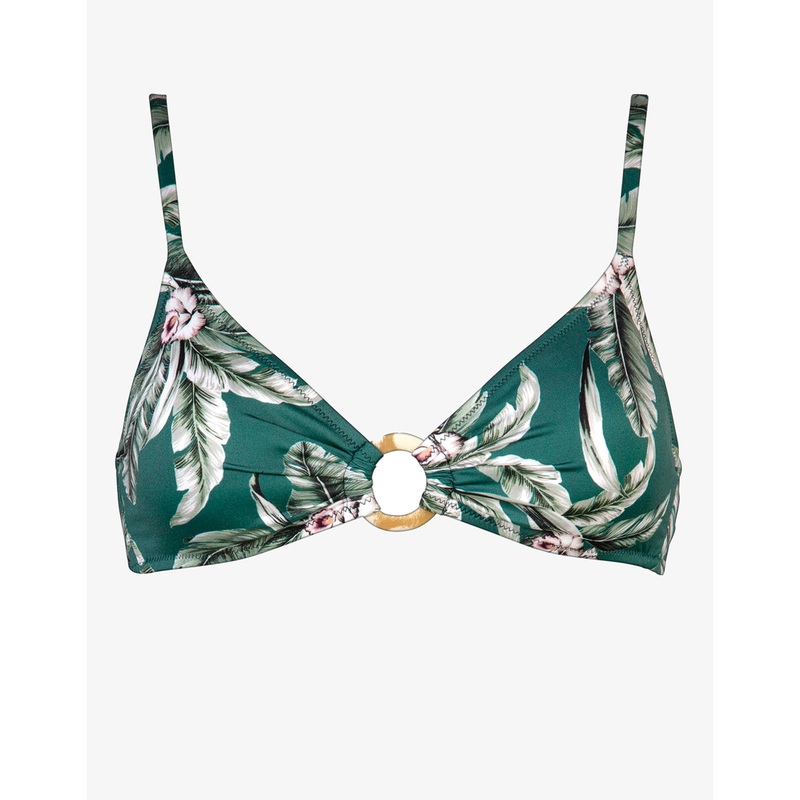 Fantasy Resort Ring Bralette Bikini Top - Jungle Boogie