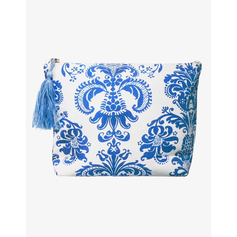 Maya Paisley Clutch Bag - Multi Blue