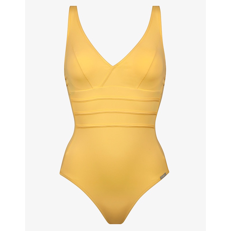 Summer Dive Underwired V Neck Swimsuit - Sun