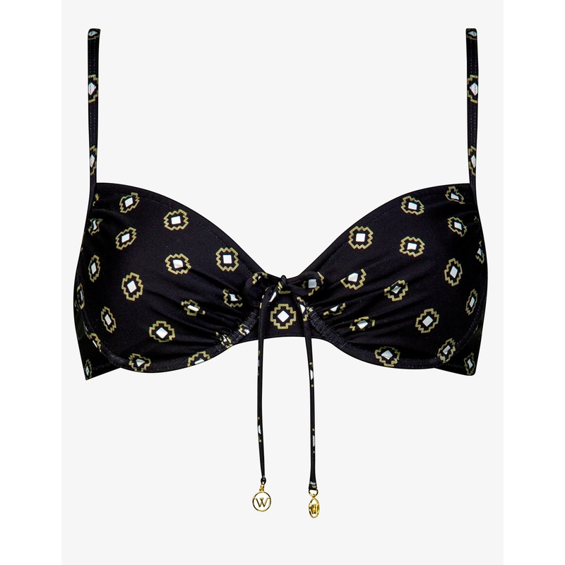 Tiles Craft Underwired Bikini Top - Black Neutrals