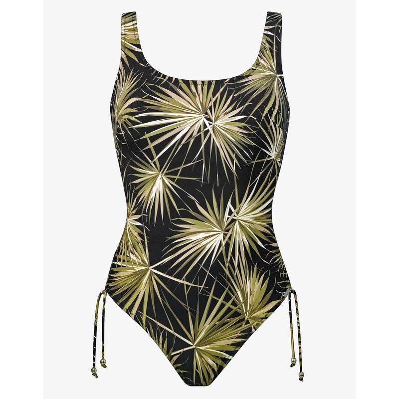 Yucca Flash Inclusive Fit Swimsuit - Black Khaki