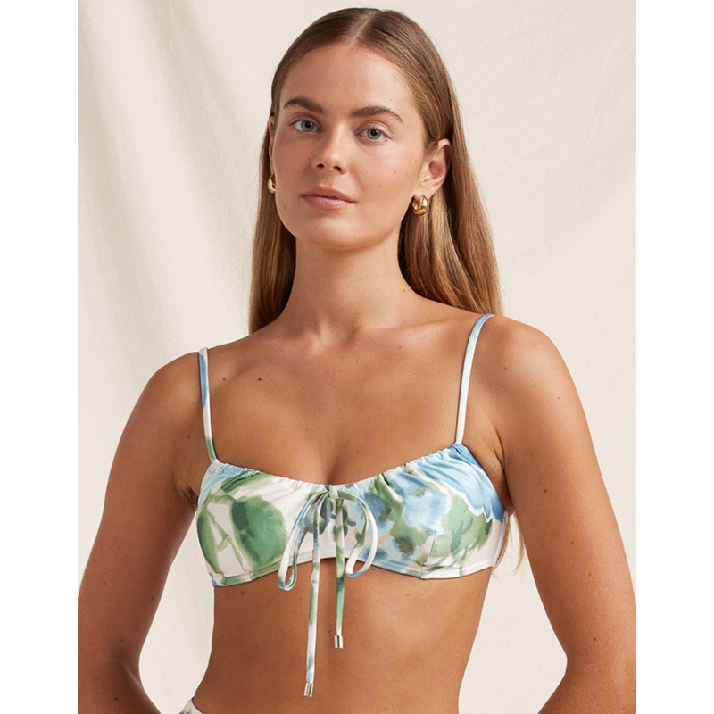 Isles Solstice Crop Bikini Top - Watercolour