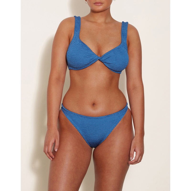 Juno Bikini Set - Metallic Denim