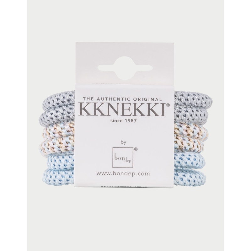 Slim Hair Tie Bundle - Pale Pastel Blues