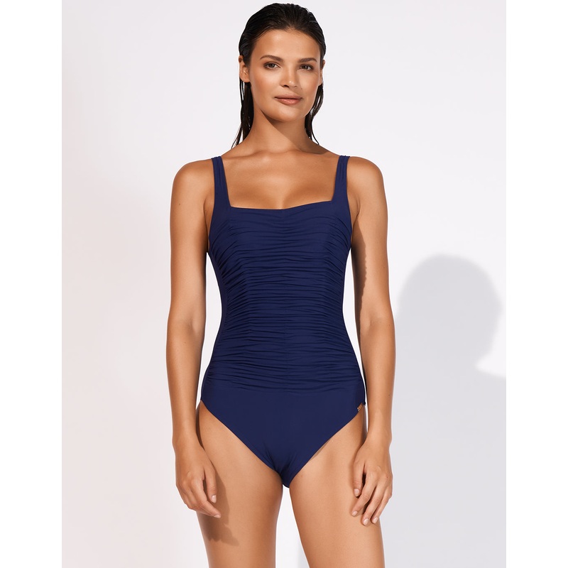 Elements Square Neck Swimsuit - Indigo