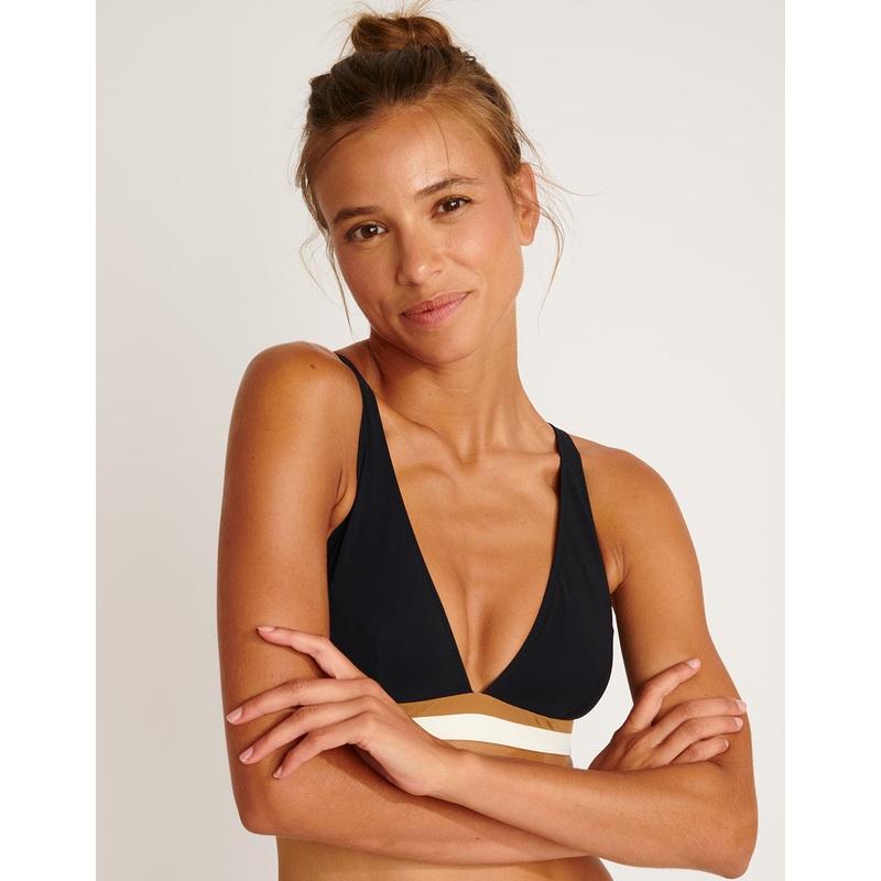 Montecito Dino Bikini Top - Black