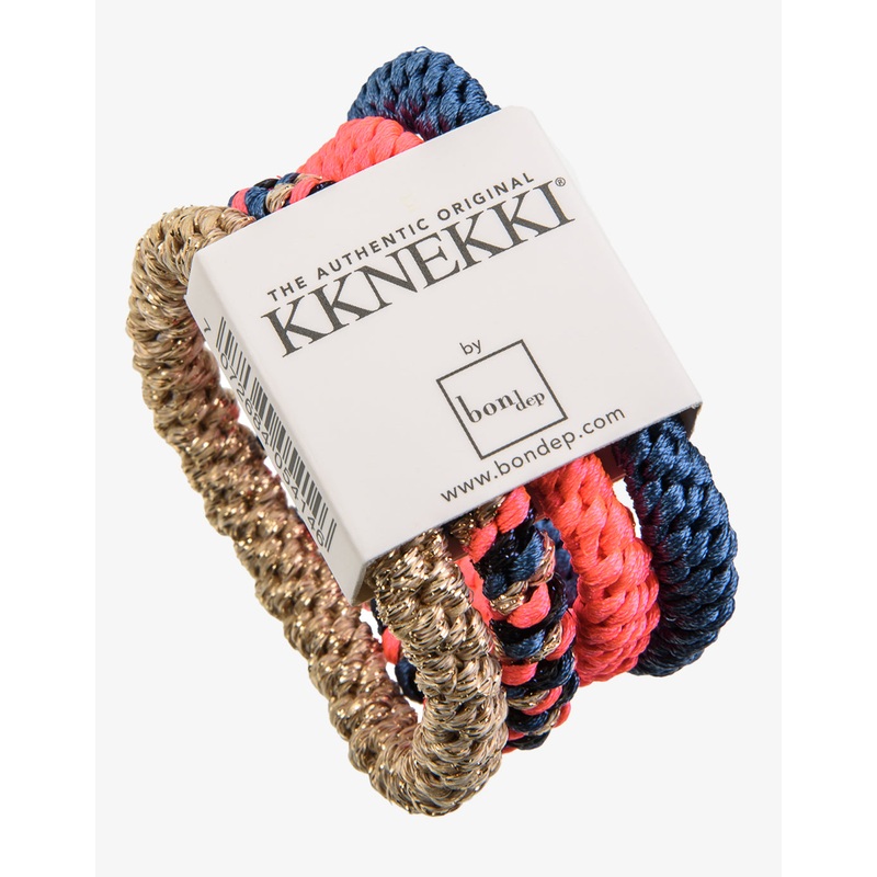 Original Hair Tie Bundle - Blue, Gold and Bright Coral
