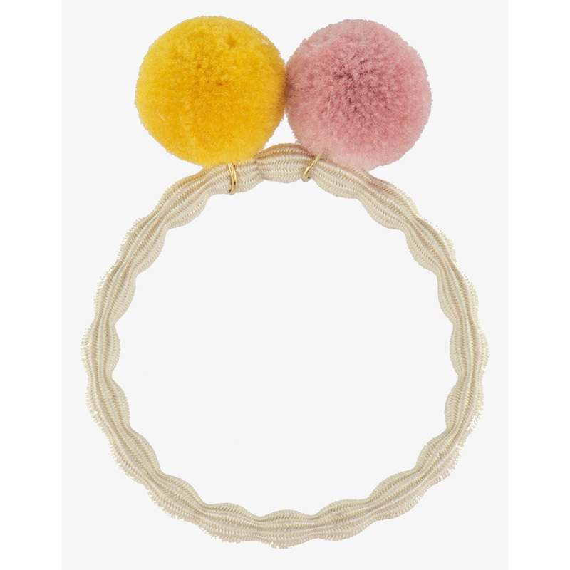 PomPom Hair Tie - Ivory