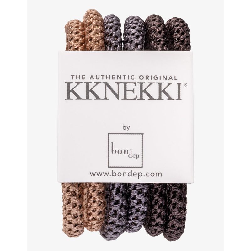 Slim Hair Tie Bundle - Mid Browns