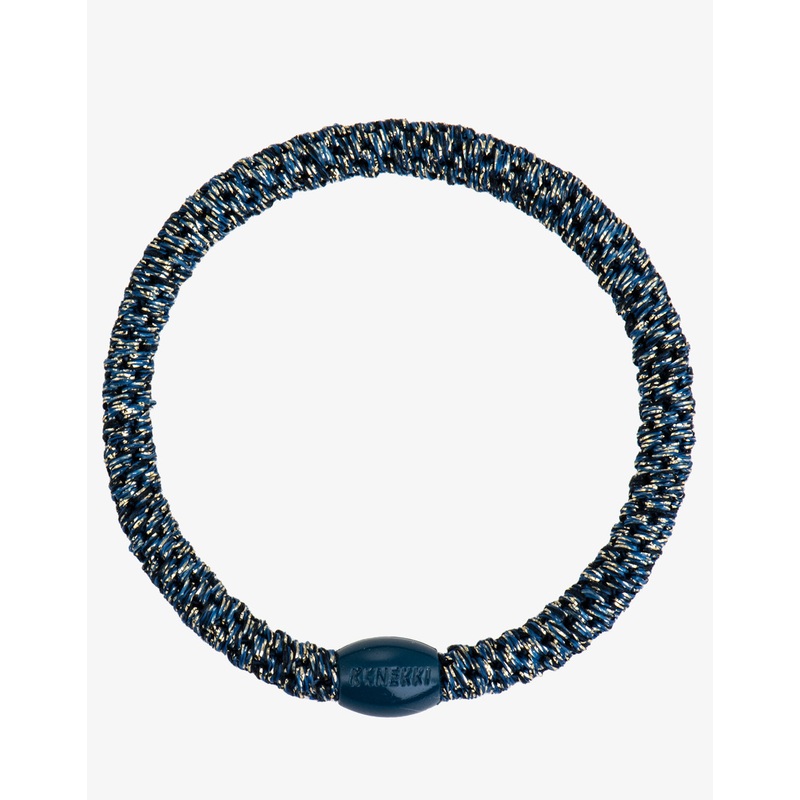 Slim Hair Tie - Navy Glitter