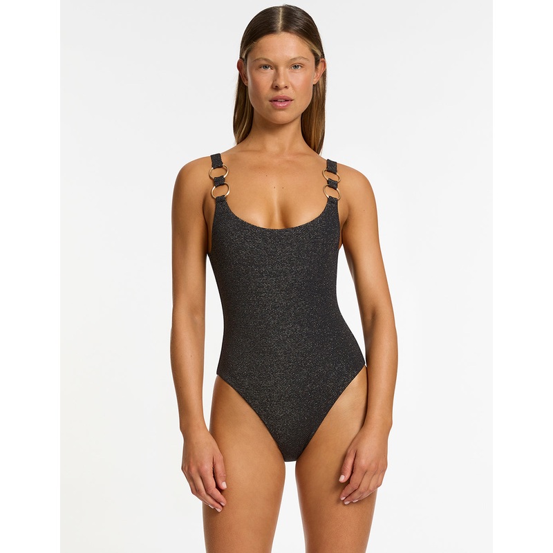 Tirari Nights Scoop Neck Swimsuit - Black