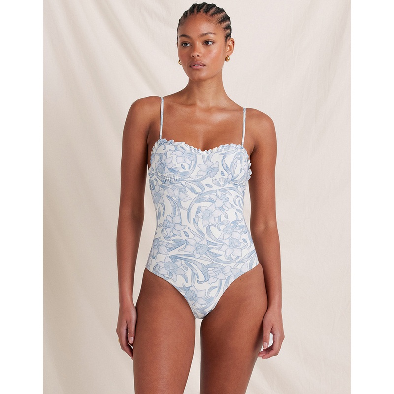Daffodil Sonnet Swimsuit - Blue Print